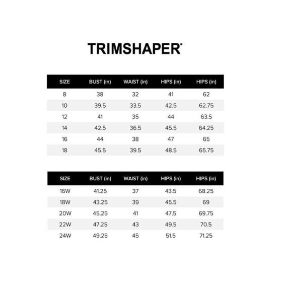 Trimshaper Swimsuit One Piece Size 16W Pink & Black Ruched Padded Bra No Tags - Picture 11 of 11